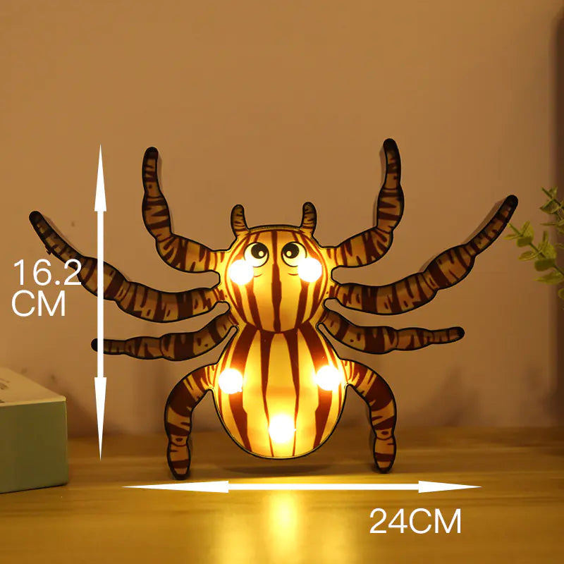 Halloween LED Pumpkin and Bat String Lights Decor