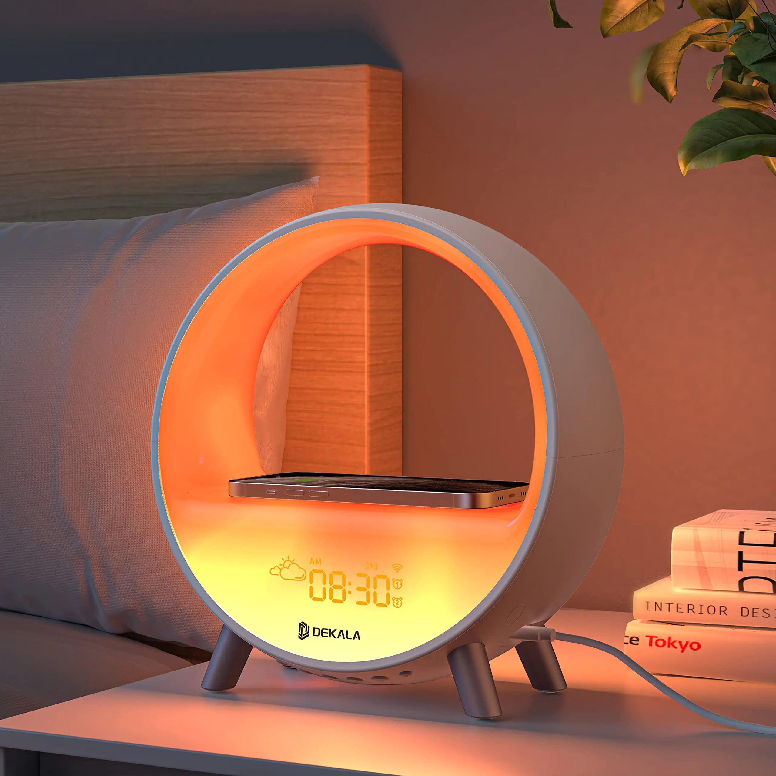 Sunrise Alarm Clock with 15W Fast Wireless Charging
